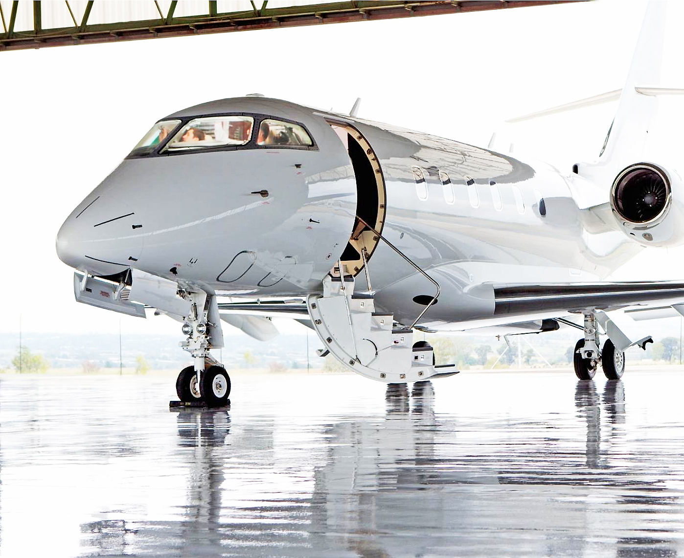 Private jet ready for an Island Birds connection to the British Virgin Islands