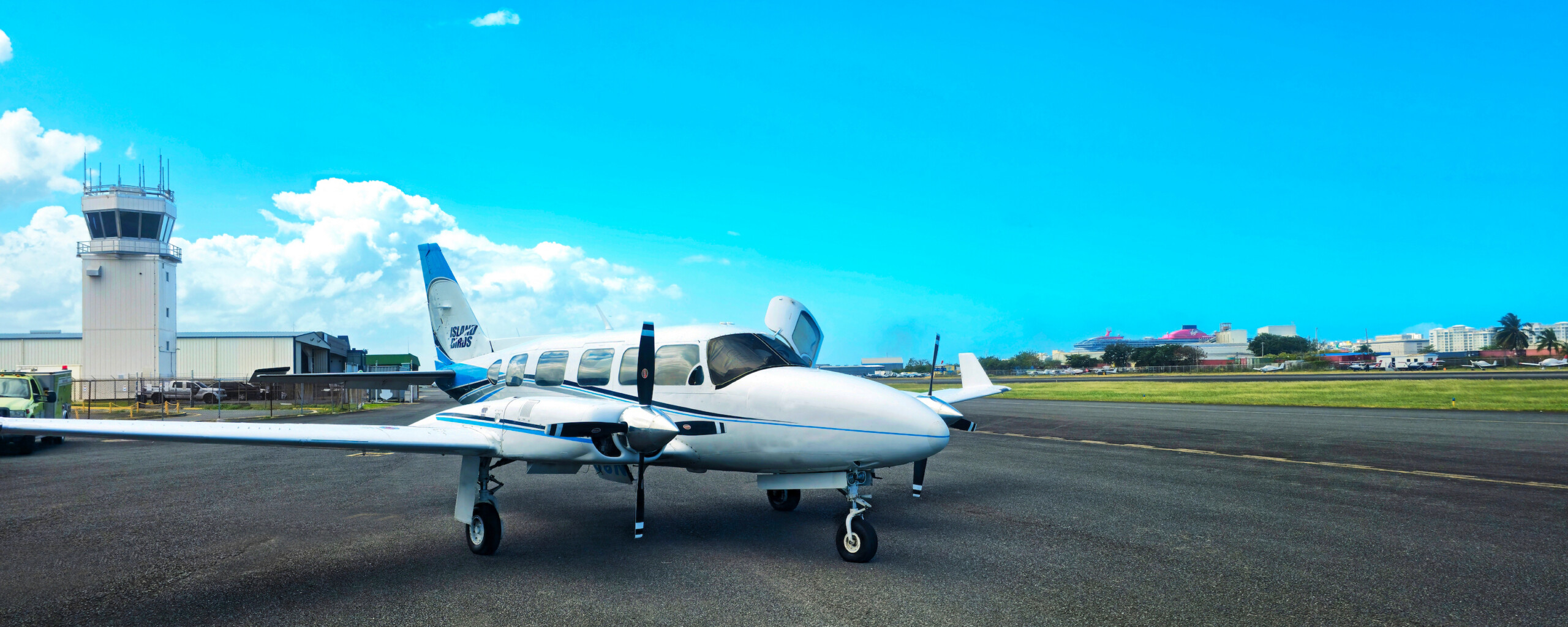 Island Birds Chieftain at Fernando Luis Ribas Dominicci Airport, Isla Grande Airport SIG in San Juan Puerto Rico