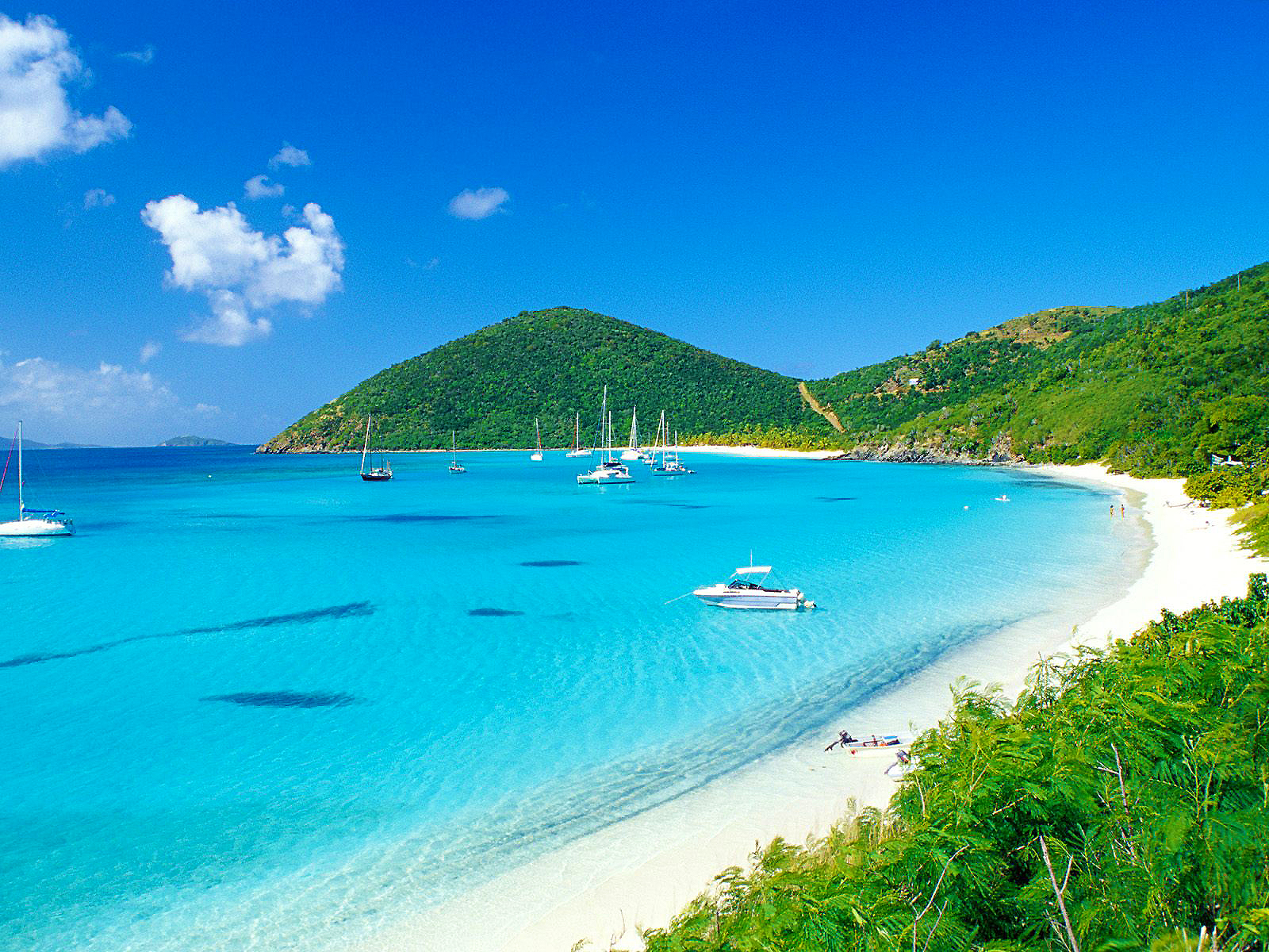 White Bay on Jost Van Dyke in the British Virgin Islands