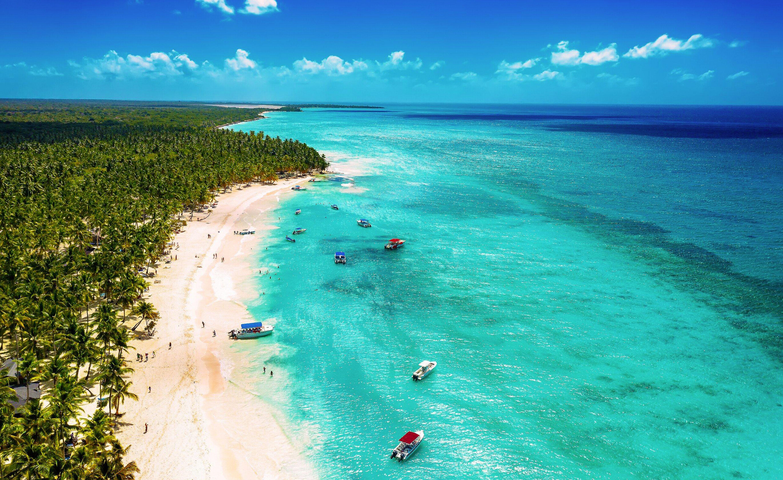Punta Cana in the Dominican Republic seen from the air