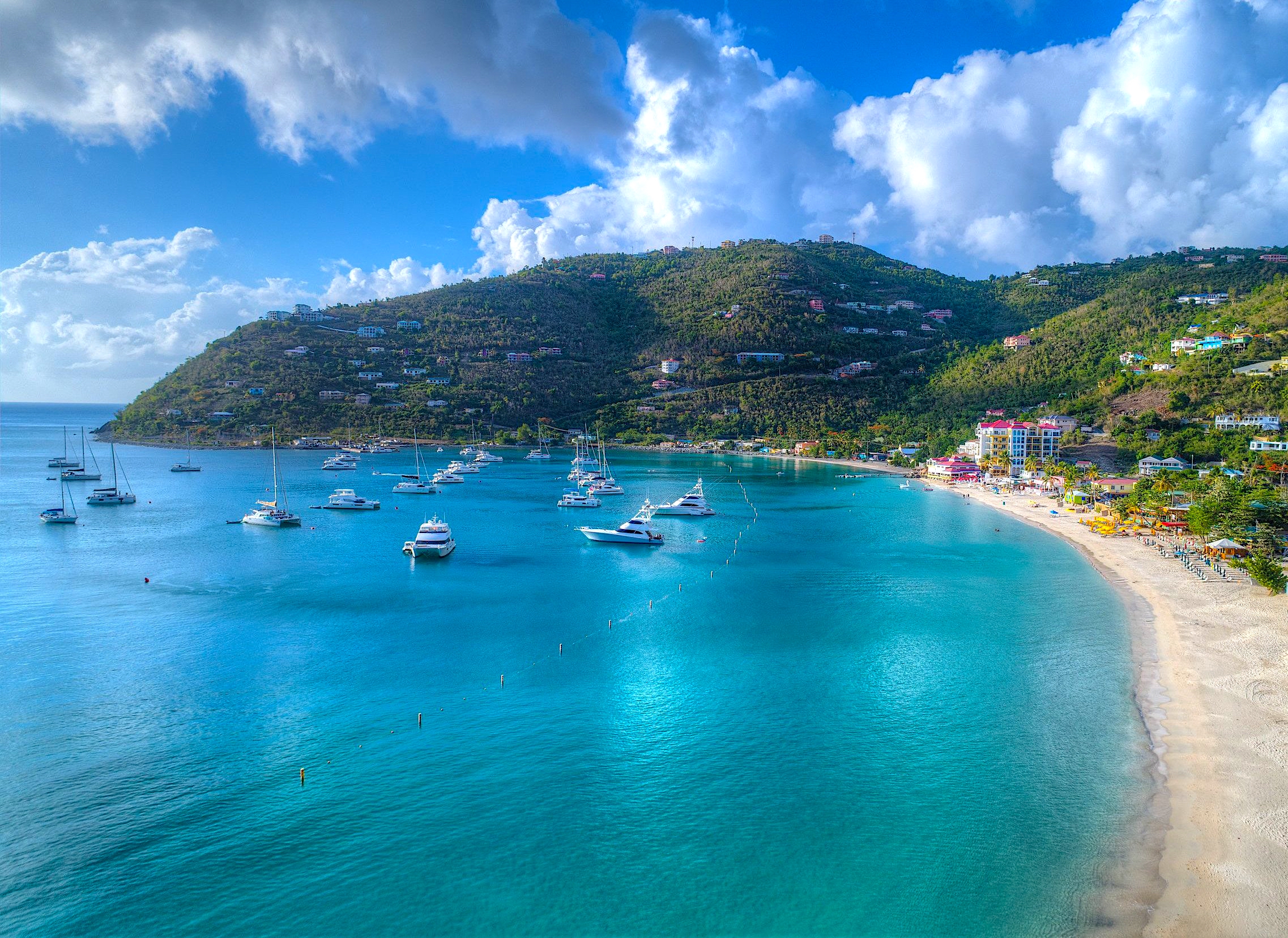 Cane Garden Bay on Tortola in the British Virgin Islands